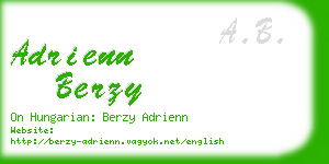 adrienn berzy business card